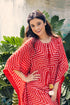 Bandhni Kaftan With Sequins Embroidery